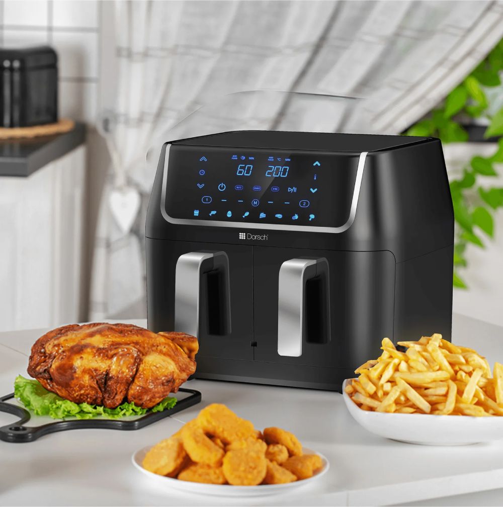 Dorsch Air Fryer Double Basket 9.6L AF-800