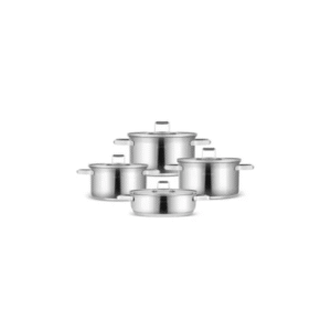 Karaca Valora 8-Piece Steel Cookware Set with Induction Base | 153.09.01.7079