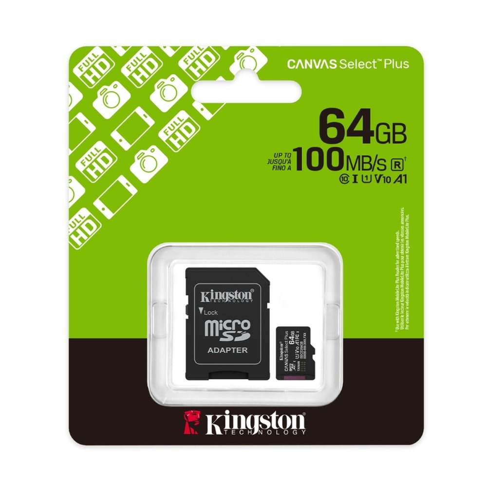 Kingston microSD Card Canvas Select Plus 128GB | ACC-KINGSTON-CANVAS-SELECT-7F26