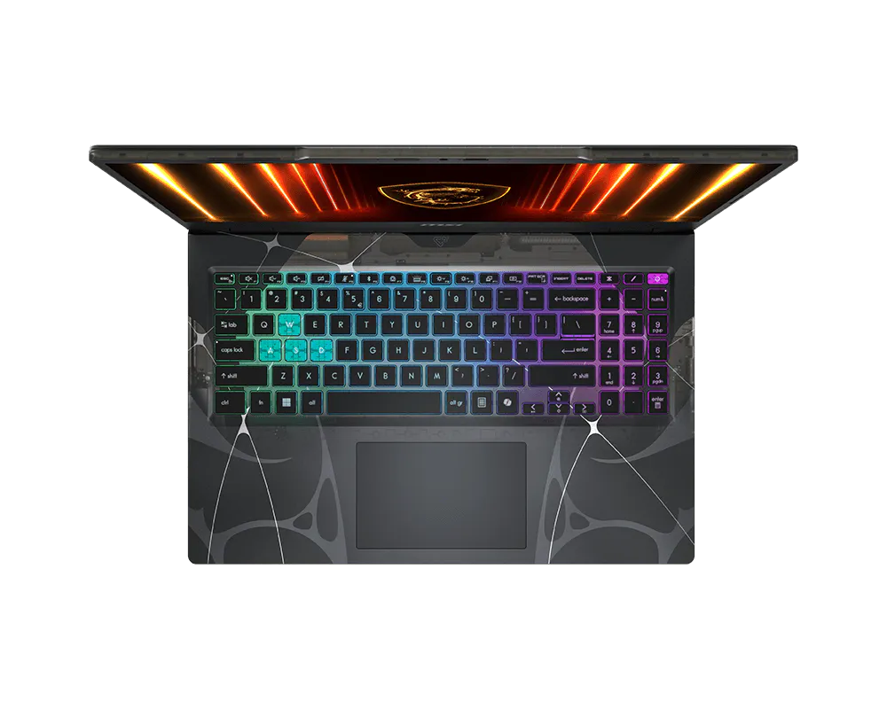 MSI Cyborg 15 Gaming Laptop Core 7 240H 16GB RAM 1TB SSD RTX 5070 15.6" - Translucent Black | B2RWGKG-409