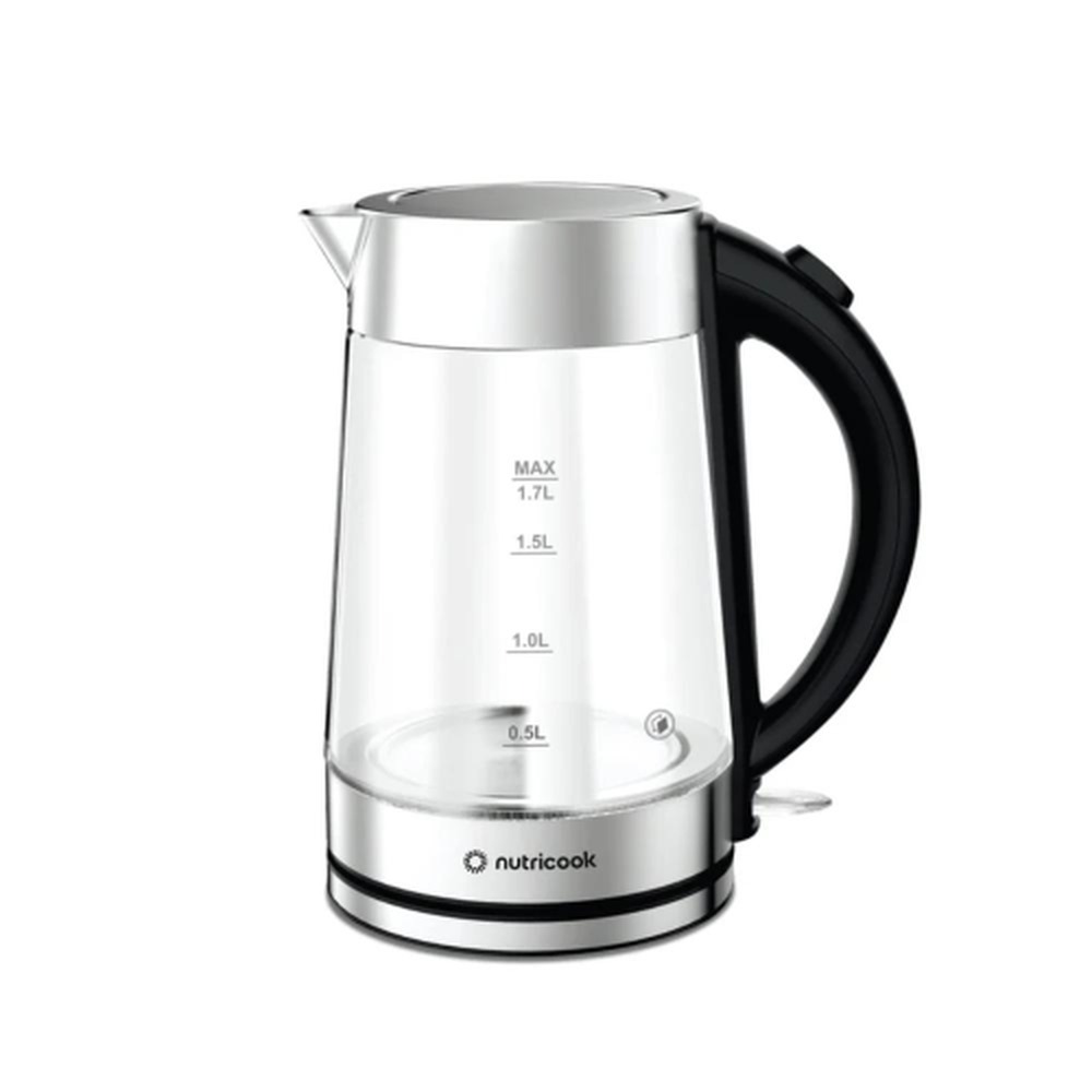 Nutricook Electric Glass Kettle – 1.7L, Double-Wall, Heavy-Duty Design, Elite Durability | NC-GK100