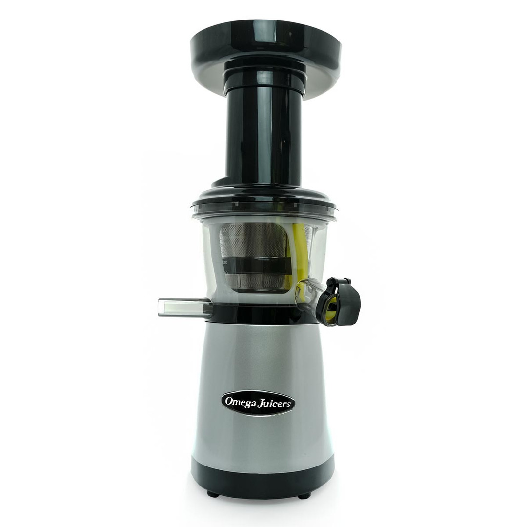 Omega Vertical Masticating Juicer Silver Low Speed 240V | VRT452HDS