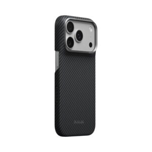 PITAKA iPhone 18 Pro Edge Case - 600D Black/Grey-Twill | KI1801P