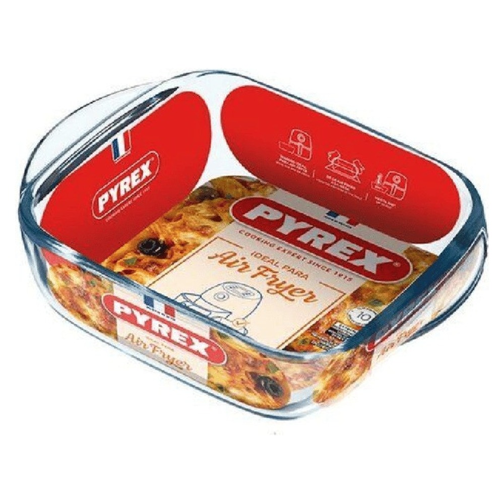 Pyrex Air Fryer Compatible Glass Square Dish 20cm 1L | 285154