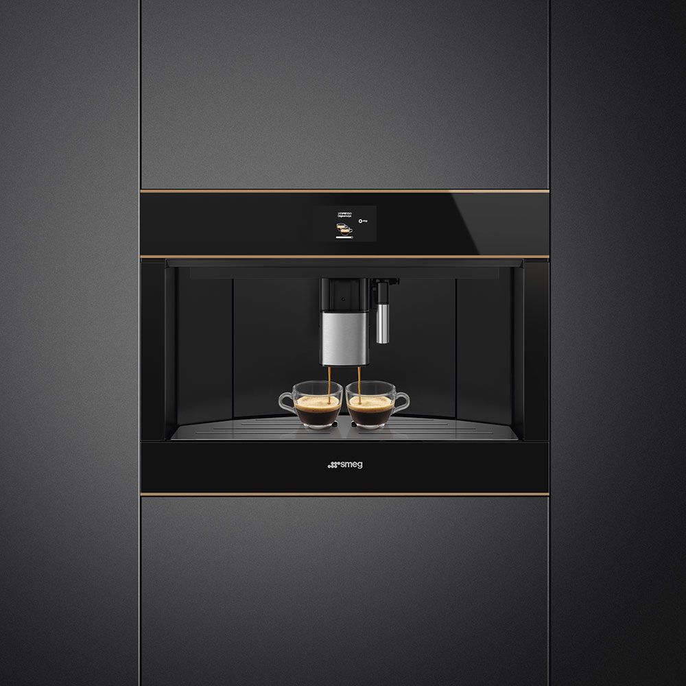 SMEG Built-In Coffee Machine Dolce Stil Novo Glossy Black | CMS4604NR