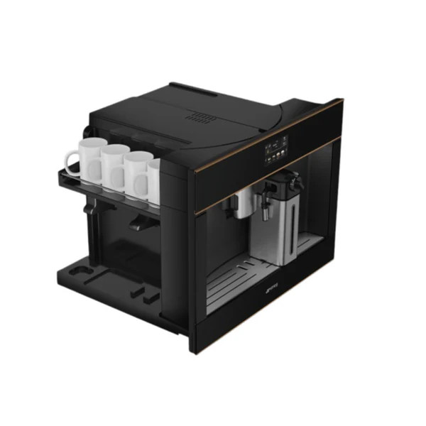 SMEG Built-In Coffee Machine Dolce Stil Novo Glossy Black | CMS4604NR