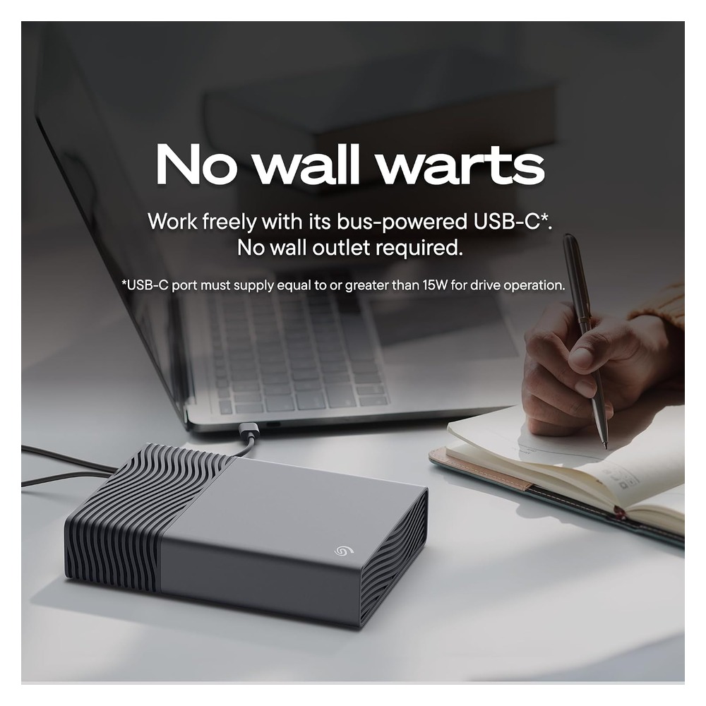 Seagate One Touch Desktop 8TB USB-C External Hard Drive | STNB8000400