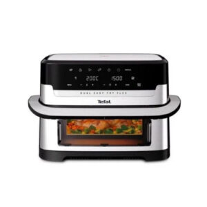 Tefal Easy Fry 9L Flex Drawer Dual Air Fryer Silver | EY922DG1